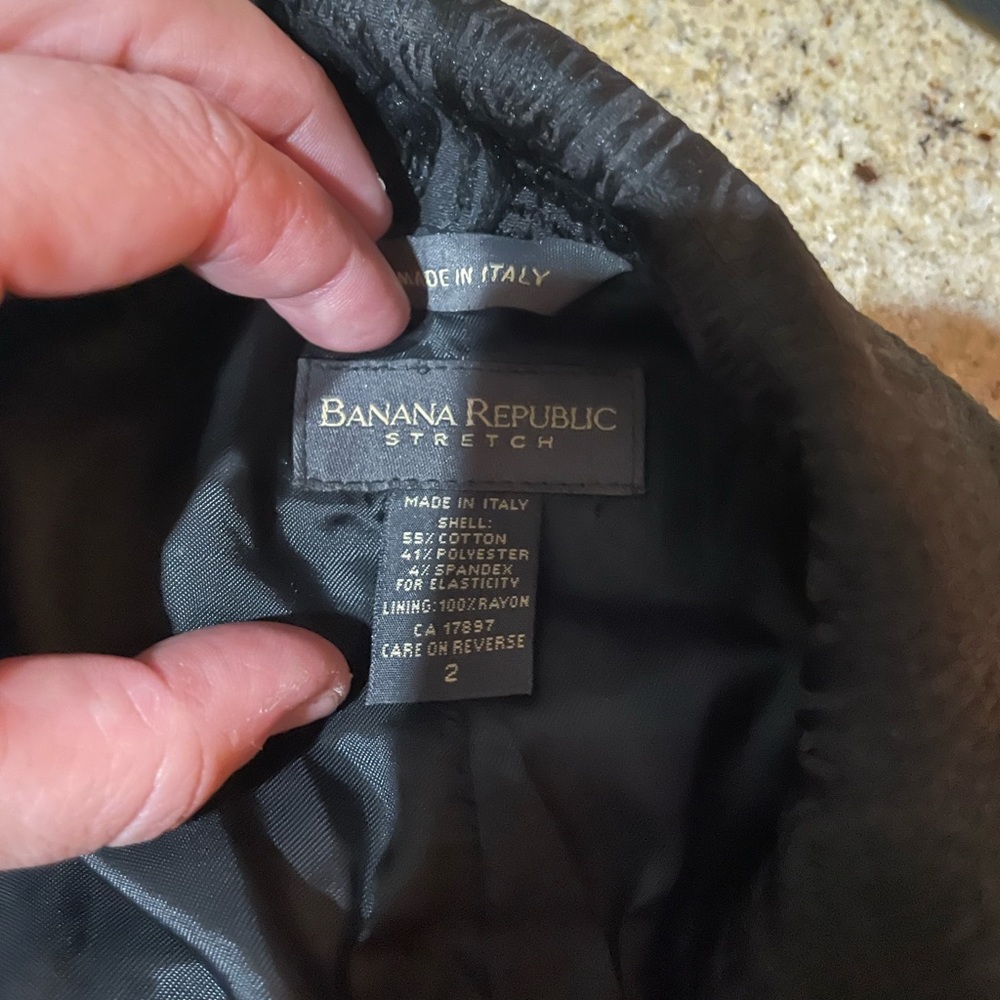 Banana Republic Black ornate long jacket